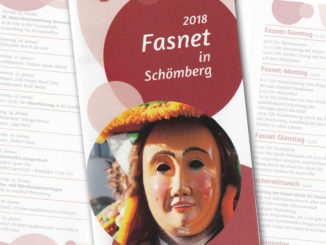 Flyer der Narrenzunft Schömberg zur Schömberger Fasnet 2018