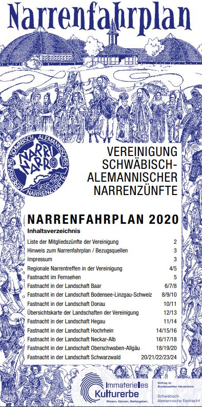 Narrenfahrplan VSAN 2020