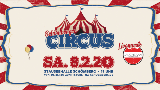 Schömberger Circus 2020 Plakat